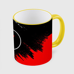 Кружка 3D 21 Pilots: Black & Red, цвет: 3D-желтый кант