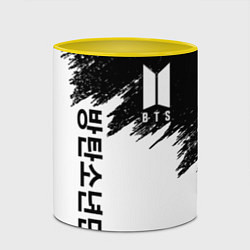 Кружка 3D BTS: White & Black, цвет: 3D-белый + желтый — фото 2