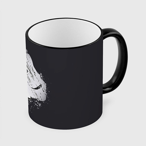 Кружка цветная Judo Warrior / 3D-Черный кант – фото 1