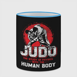 Кружка 3D Judo: Human Body, цвет: 3D-небесно-голубой кант — фото 2