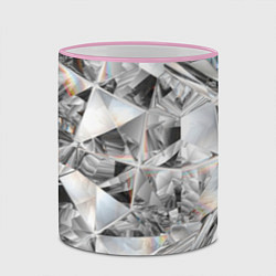 Кружка 3D Бриллиантовый блеск, цвет: 3D-розовый кант — фото 2