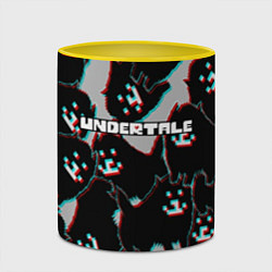 Кружка 3D Undertale, цвет: 3D-белый + желтый — фото 2