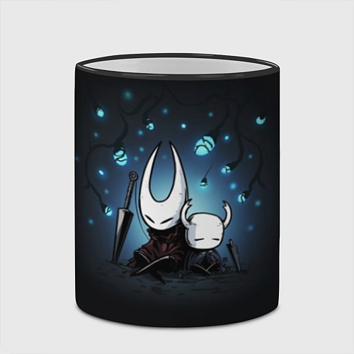 Кружка цветная Hollow Knight / 3D-Черный кант – фото 2