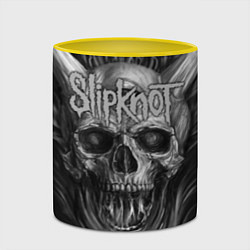 Кружка 3D Slipknot: Devil Skull, цвет: 3D-белый + желтый — фото 2