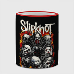 Кружка 3D Slipknot: Faces, цвет: 3D-красный кант — фото 2