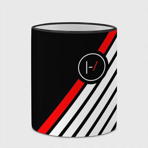 Кружка цветная 21 Pilots: Black Logo / 3D-Черный кант – фото 2