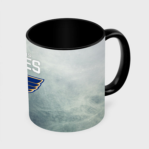 Кружка цветная St Louis Blues / 3D-Белый + черный – фото 1