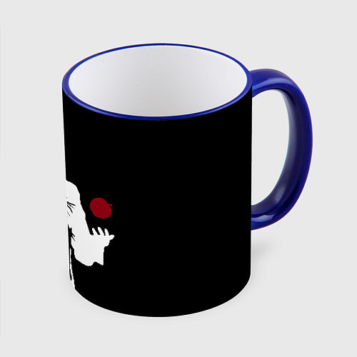 Кружка цветная Рюк в свете / 3D-Синий кант – фото 1