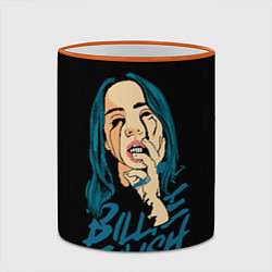 Кружка 3D Billie Eilish, цвет: 3D-оранжевый кант — фото 2