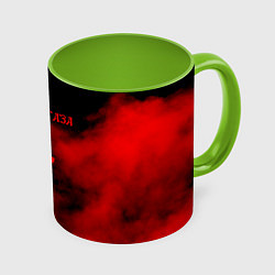 Кружка 3D Сектор Газа, цвет: 3D-белый + светло-зеленый