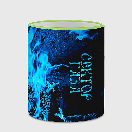 Кружка цветная Сектор Газа / 3D-Светло-зеленый кант – фото 2