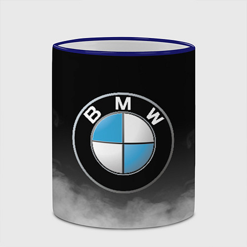 Кружка цветная BMW / 3D-Синий кант – фото 2