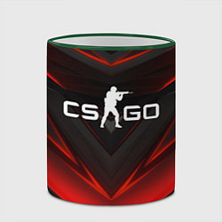 Кружка 3D CS GO logo, цвет: 3D-зеленый кант — фото 2