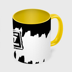 Кружка 3D ДДТ, цвет: 3D-белый + желтый