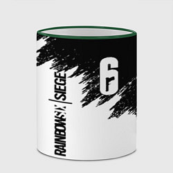 Кружка 3D RAINBOW SIX SIEGE, цвет: 3D-зеленый кант — фото 2