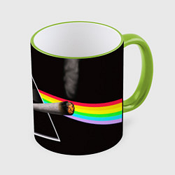 Кружка 3D PINK FLOYD, цвет: 3D-светло-зеленый кант