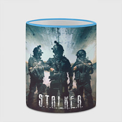 Кружка 3D Stalker the game, цвет: 3D-небесно-голубой кант — фото 2