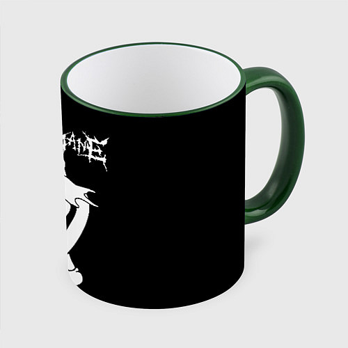 Кружка цветная GHOSTEMANE / 3D-Зеленый кант – фото 1