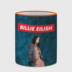 Кружка 3D BILLIE EILISH, цвет: 3D-оранжевый кант — фото 2