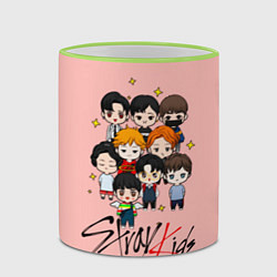 Кружка 3D Stray Kids, цвет: 3D-светло-зеленый кант — фото 2