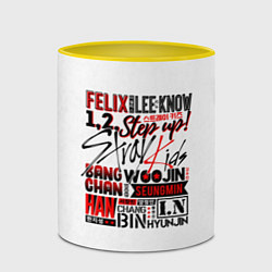 Кружка 3D Stray Kids, цвет: 3D-белый + желтый — фото 2