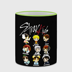 Кружка 3D Stray Kids, цвет: 3D-светло-зеленый кант — фото 2