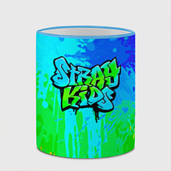 Кружка 3D Stray Kids, цвет: 3D-небесно-голубой кант — фото 2