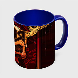 Кружка 3D Ария, цвет: 3D-белый + синий