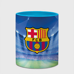Кружка 3D FC Barcelona, цвет: 3D-белый + небесно-голубой — фото 2