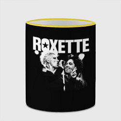 Кружка 3D Roxette, цвет: 3D-желтый кант — фото 2