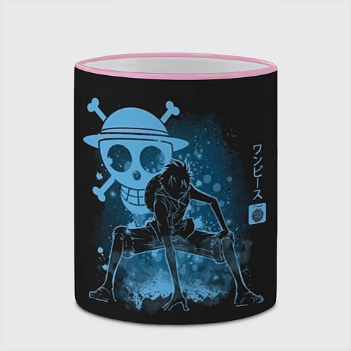 Кружка цветная One Piece / 3D-Розовый кант – фото 2