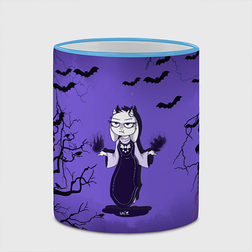 Кружка цветная UNDERTALE / 3D-Небесно-голубой кант – фото 2