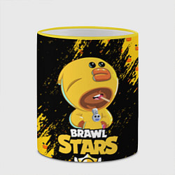 Кружка 3D BRAWL STARS SALLY LEON, цвет: 3D-желтый кант — фото 2