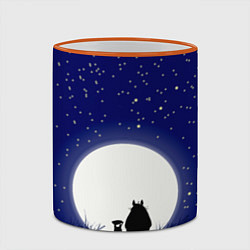 Кружка 3D Мой сосед Тоторо, цвет: 3D-оранжевый кант — фото 2