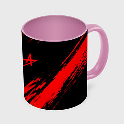 Кружка 3D АлисА, цвет: 3D-белый + розовый