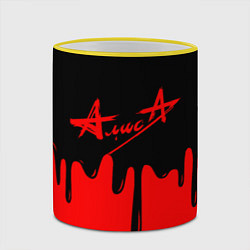 Кружка 3D АлисА, цвет: 3D-желтый кант — фото 2