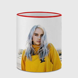 Кружка 3D BILLIE EILISH, цвет: 3D-красный кант — фото 2