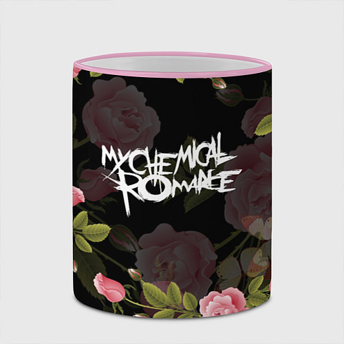Кружка цветная My Chemical Romance / 3D-Розовый кант – фото 2
