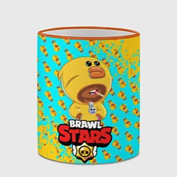 Кружка 3D BRAWL STARS SALLY LEON, цвет: 3D-оранжевый кант — фото 2