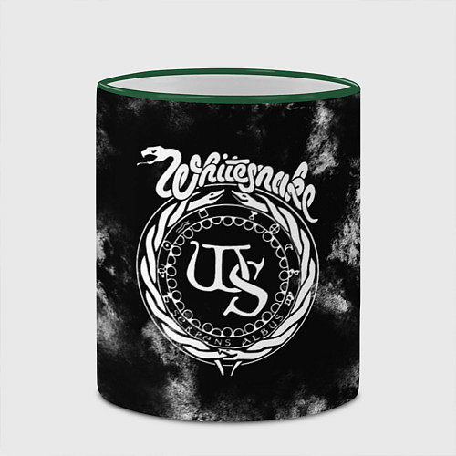 Кружка цветная Whitesnake / 3D-Зеленый кант – фото 2