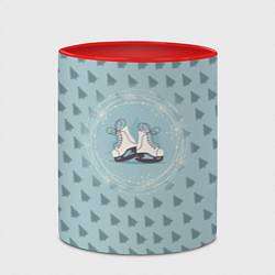 Кружка 3D Фигруное катание, цвет: 3D-белый + красный — фото 2
