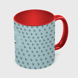 Кружка 3D Фигруное катание, цвет: 3D-белый + красный