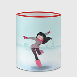 Кружка 3D Фигурное катание, цвет: 3D-красный кант — фото 2