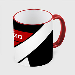 Кружка 3D CS GO, цвет: 3D-красный кант