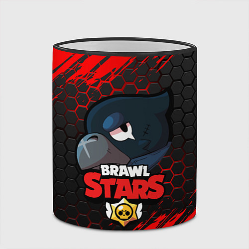 Кружка цветная BRAWL STARS CROW / 3D-Черный кант – фото 2