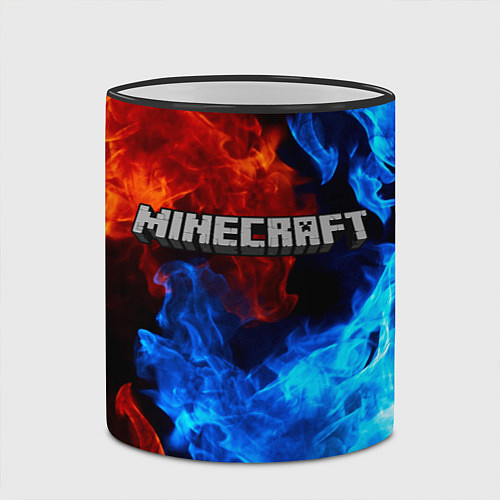 Кружка цветная MINECRAFT / 3D-Черный кант – фото 2