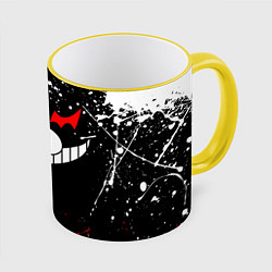 Кружка 3D MONOKUMA, цвет: 3D-желтый кант