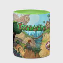 Кружка 3D Terraria, цвет: 3D-белый + светло-зеленый — фото 2