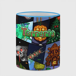 Кружка 3D Terraria, цвет: 3D-небесно-голубой кант — фото 2