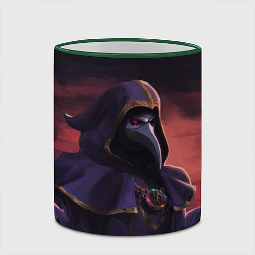 Кружка цветная Terraria / 3D-Зеленый кант – фото 2